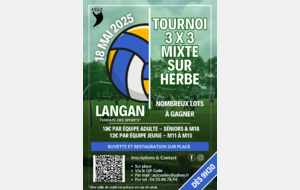 Tournoi 3x3 mixte sur herbe